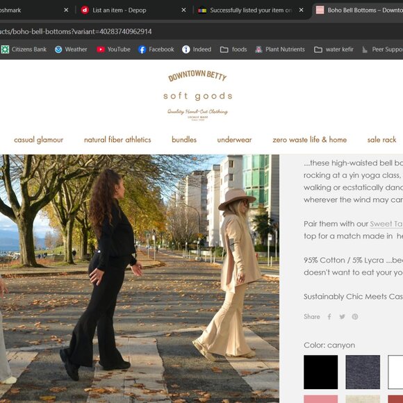 Boho Bellbottom Pant - Picture 5 of 5